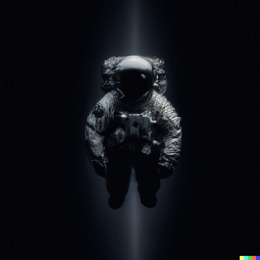 an astronaut, digital art, depth effects